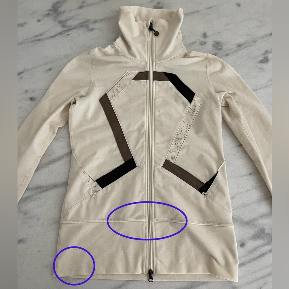 Lululemon cream stride jacket size 4 - Picture 12 of 15